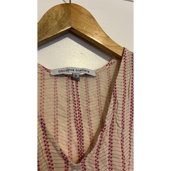 Collective Concepts Pink striped handkerchief hem S - Picture 2 of 8